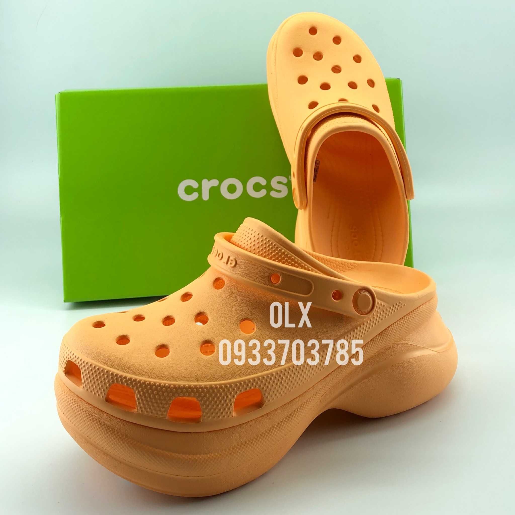 Жіночі високі Crocs Classic Bae Кроксы классик на платформе женские