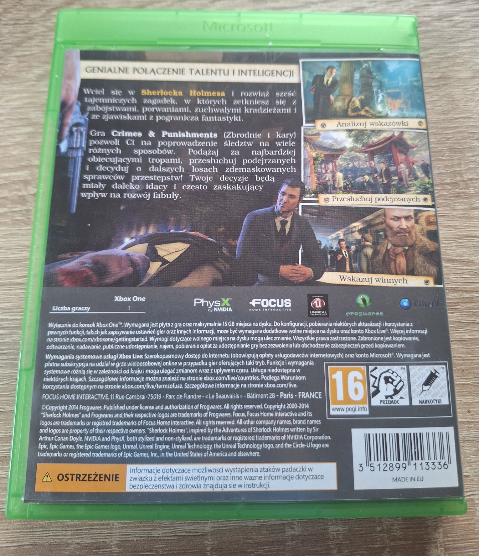 Sherlock Holmes: Crimes & Punishments Xbox One