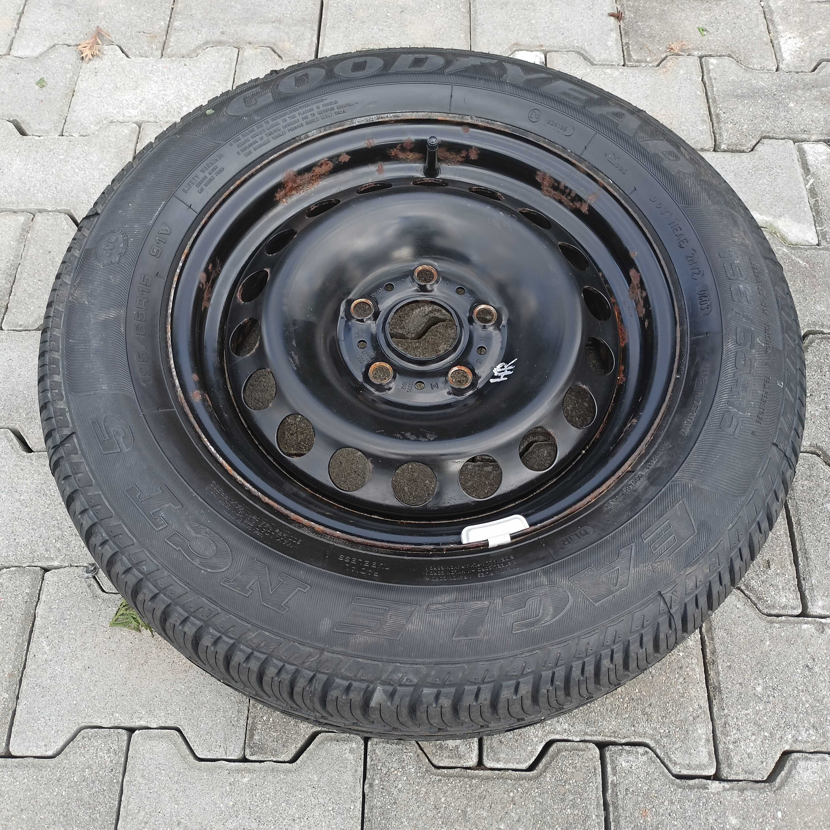 zapas koło zapasowe VW AUDI SEAT SKODA R 15  5 x 112 GOODYEAR NCT 5