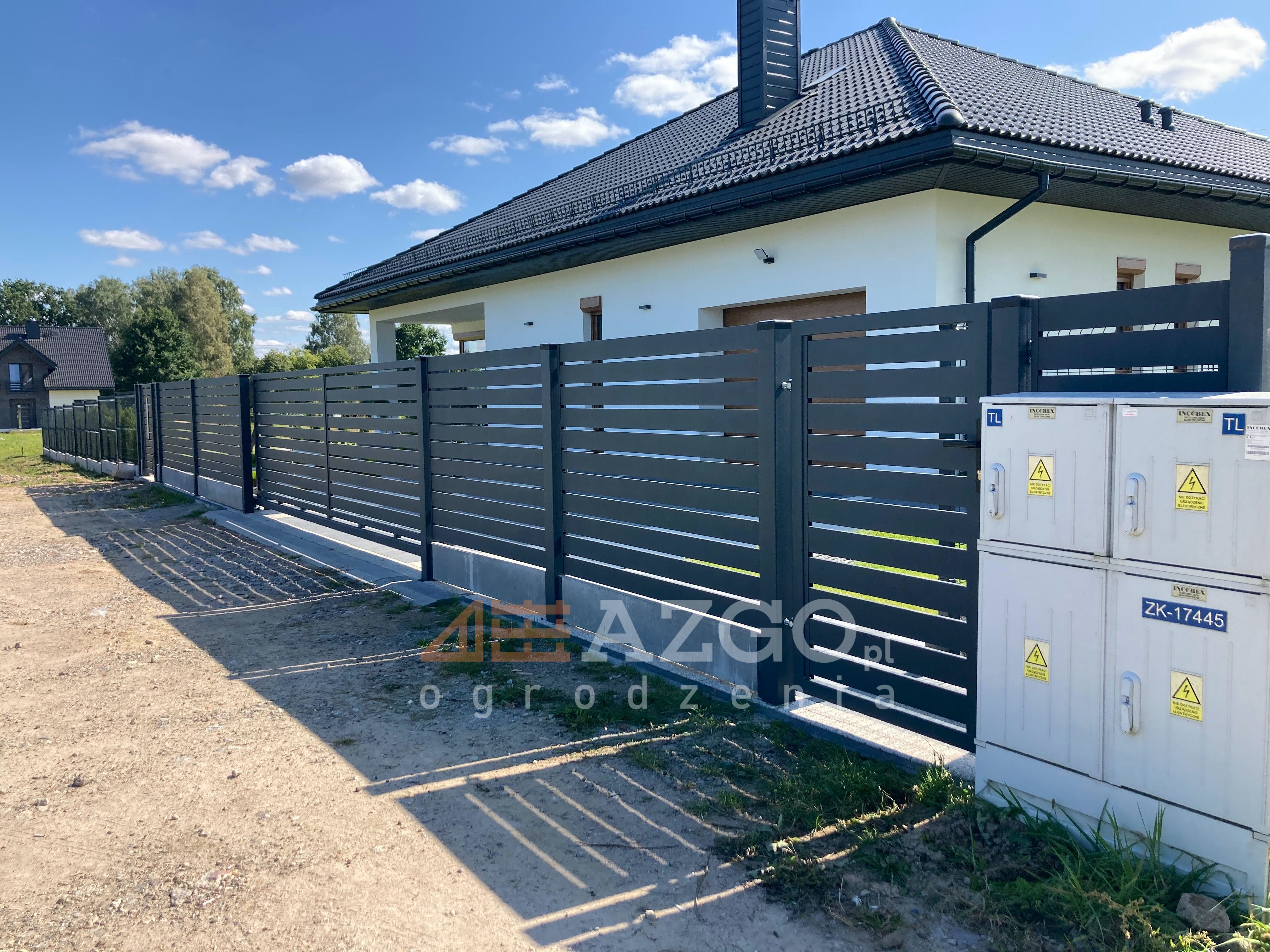 Brama przesuwna brama dwuskrzydłowa furtka komplet palisada montaż