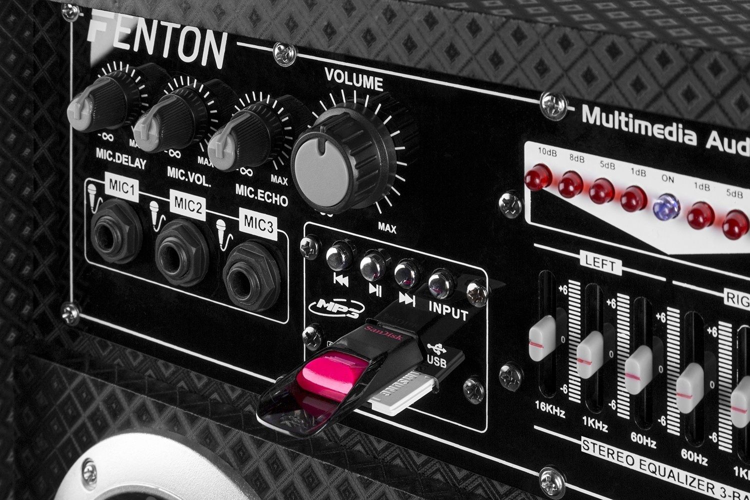 Zestaw kolumn Fenton KA-08 LED 600Watt BT/USB/SD Gwarancja !
