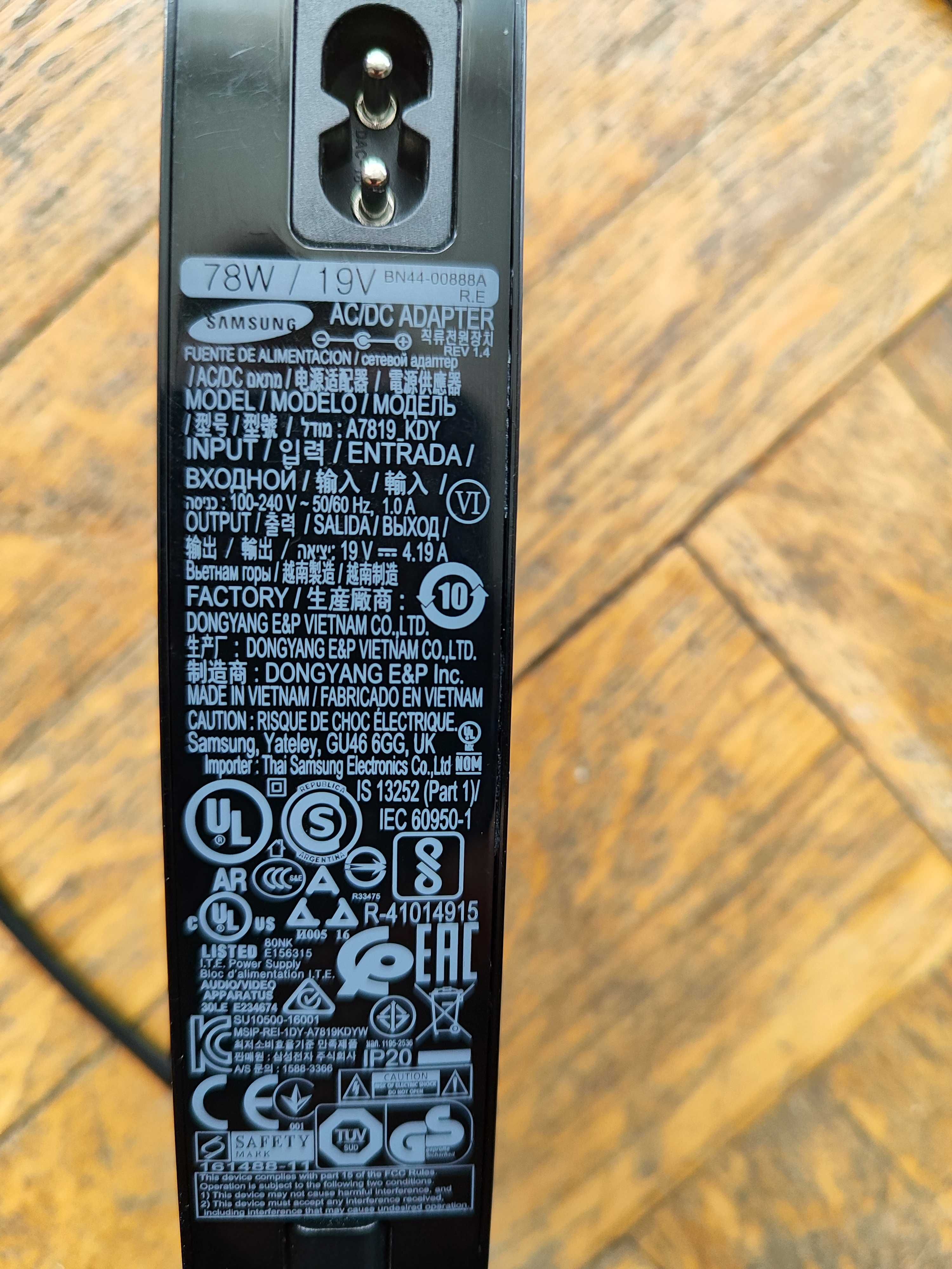 Блок питания Samsung 19V 4,19A 78W A7819_KDY