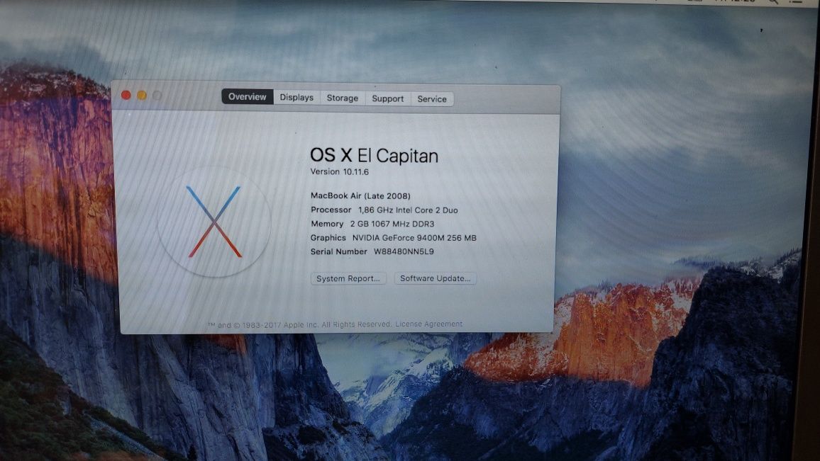 Computador Portátil Apple MacBook Air 2008