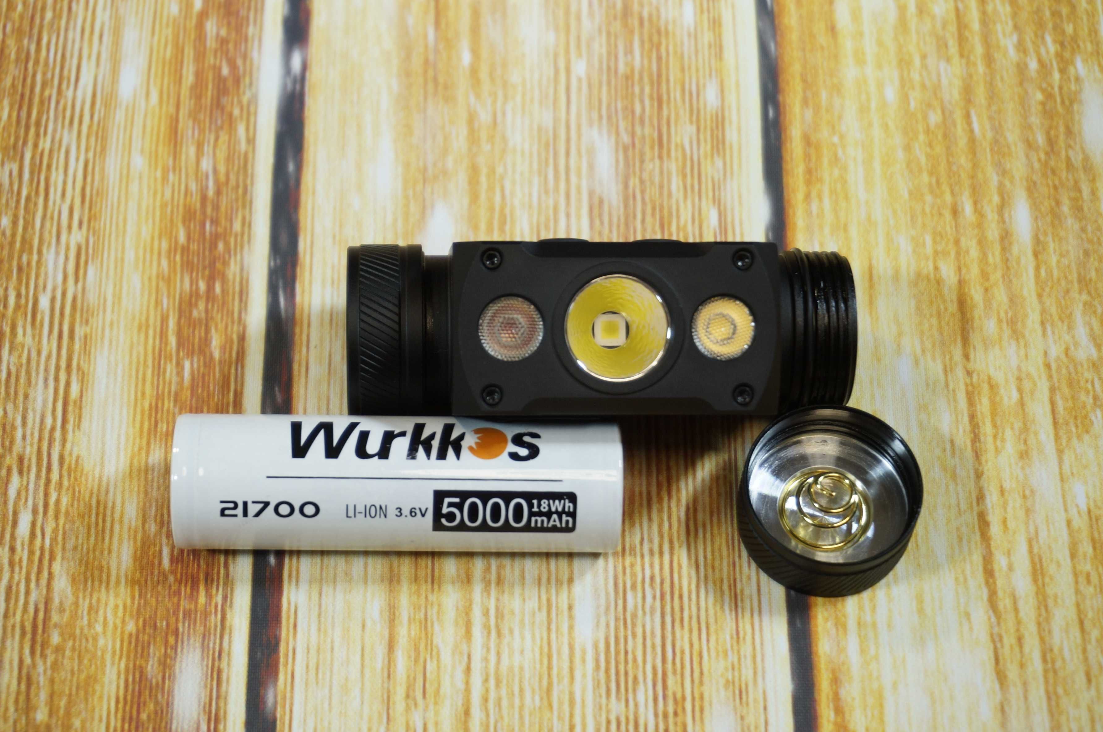 Wurkkos HD50 налобний ліхтар з червоним світлом XHP 50D 21700