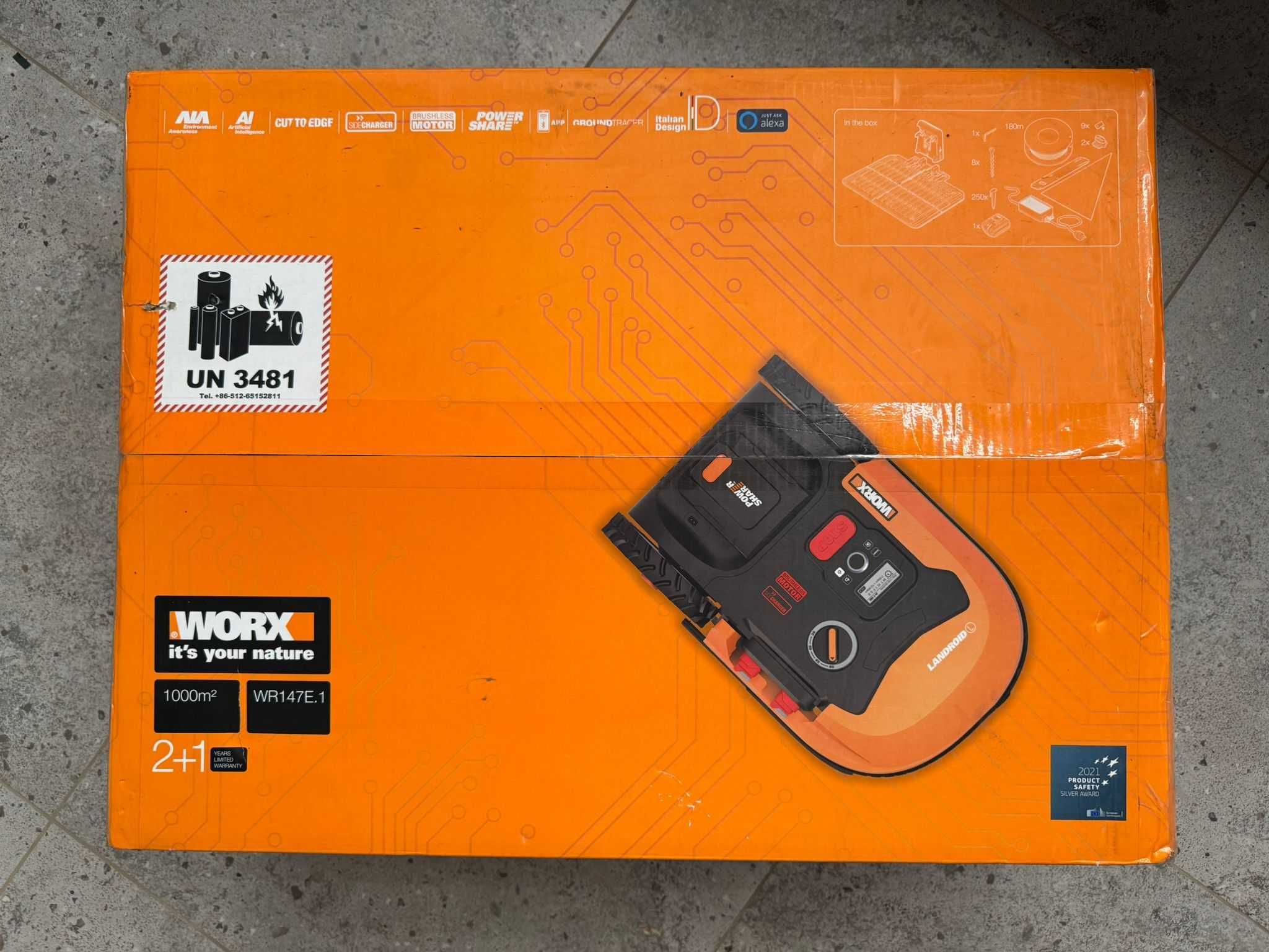 Robot koszący Landroid 1000m2 20V 4Ah Worx WR147E.1 NOWY