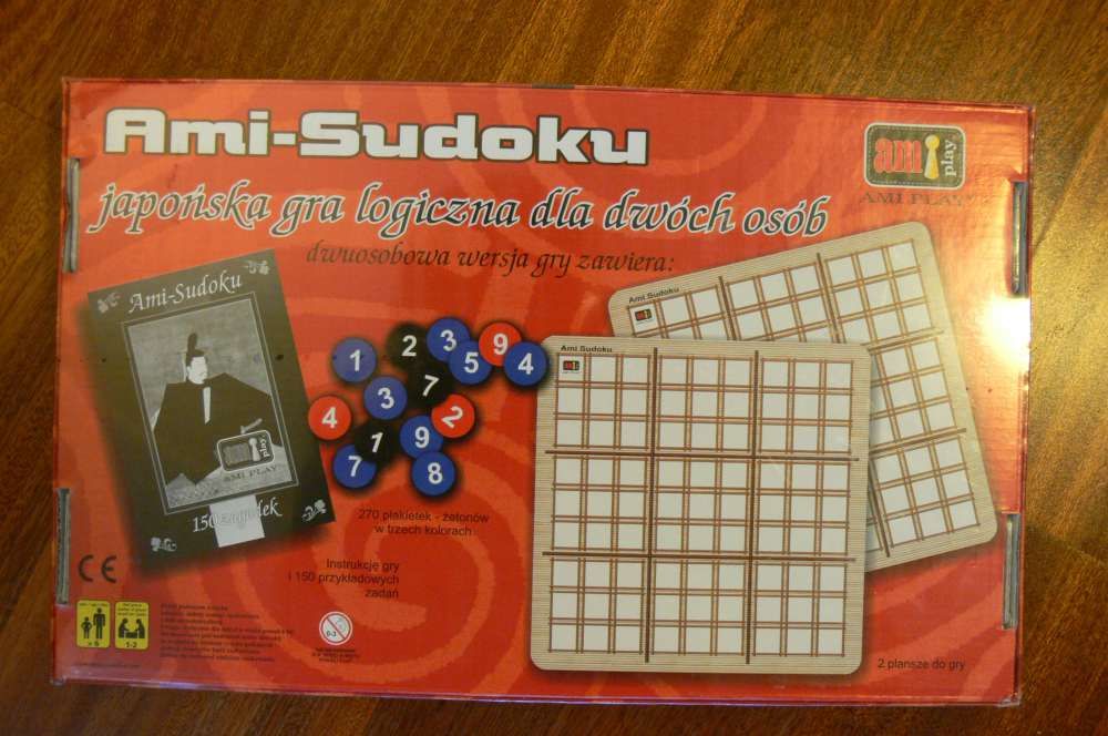 Japońska gra logiczna Ami Sudoku- nowa