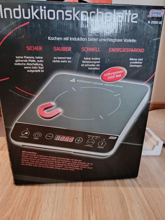 Nowa przenośna, wolnostojąca płyta indukcyjna