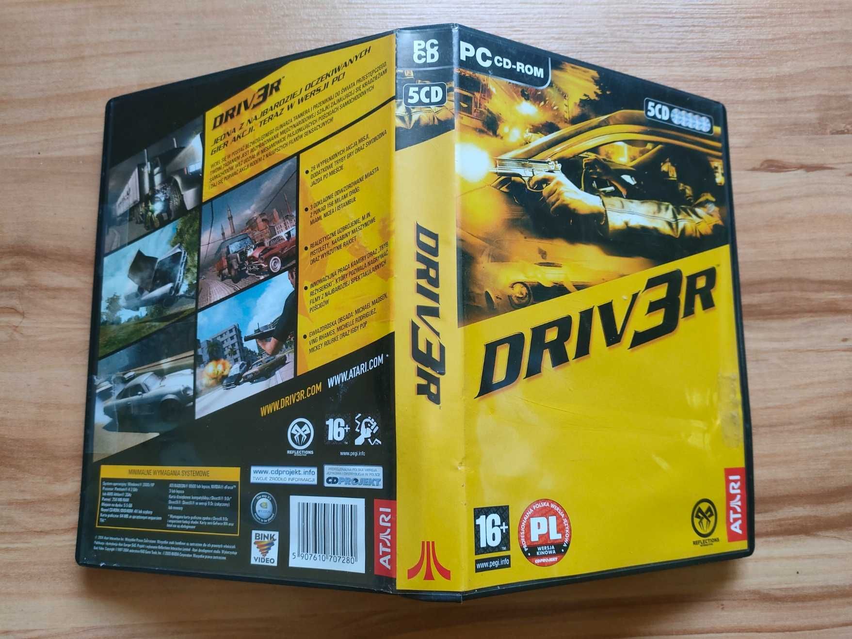 Driv3r Driver 3 PC PL Pudełkowa Box Premierowa