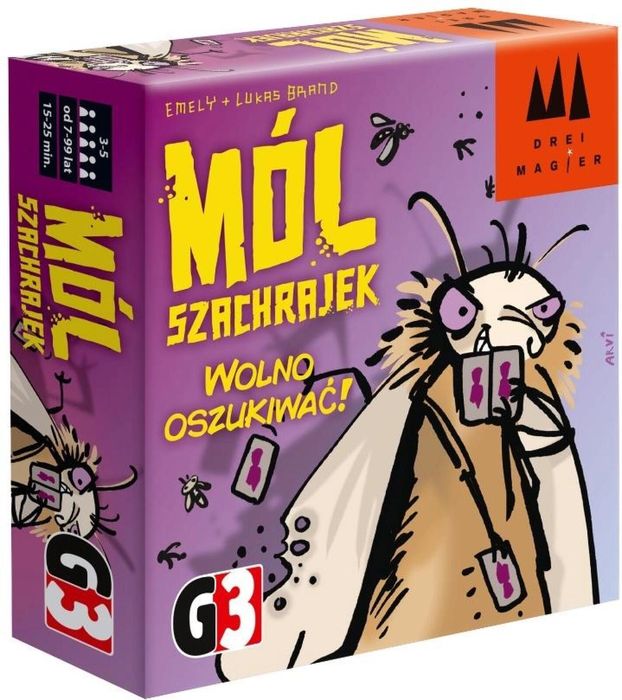 Mól szachrajek G3 G3 pudełko,11x11x3,5 cm