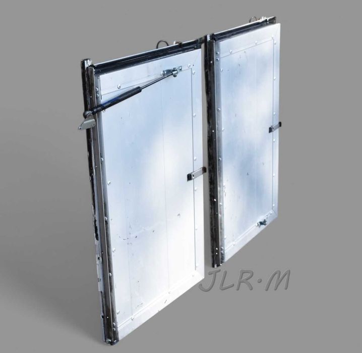 Uchylne aluminiowe klapy z zawiasem i zamkiem do zabudowy