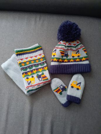 Komplet zimowy Next (czapka, szalik, rękawiczki)
