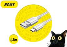 [NOWY] Kabel Ugreen Nickel Plating USB-A/USB-C [1,5m] [Biały]