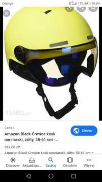 Kask narciarski Black Crevice M/l