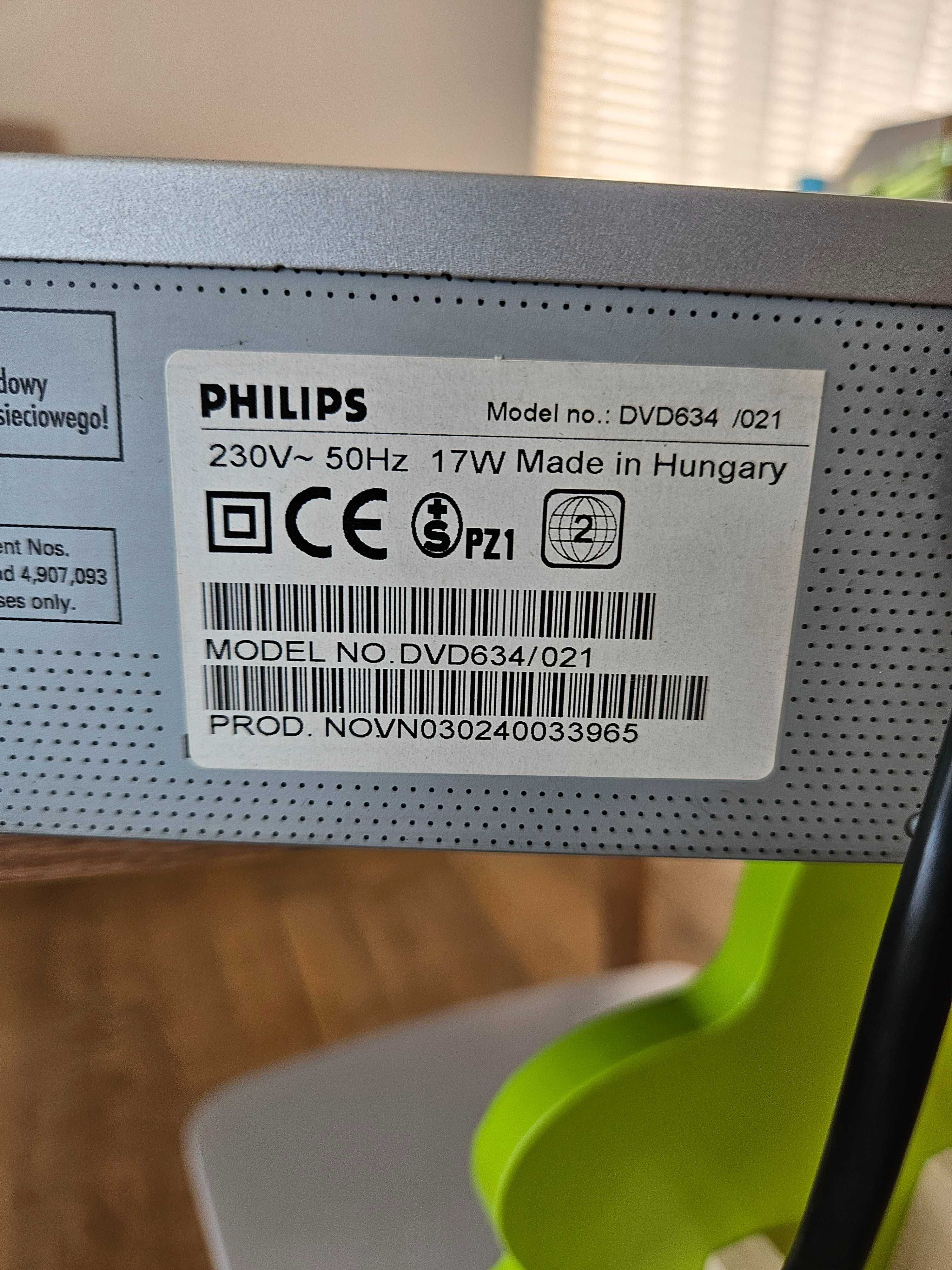 Odtwarzacz DVD Philips 634