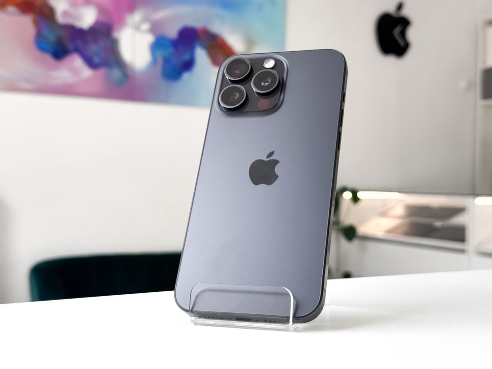 iPhone 15 Pro Max 1 TB Czarny Tytan jak Nowy 100% bateria Sklep Gwaran