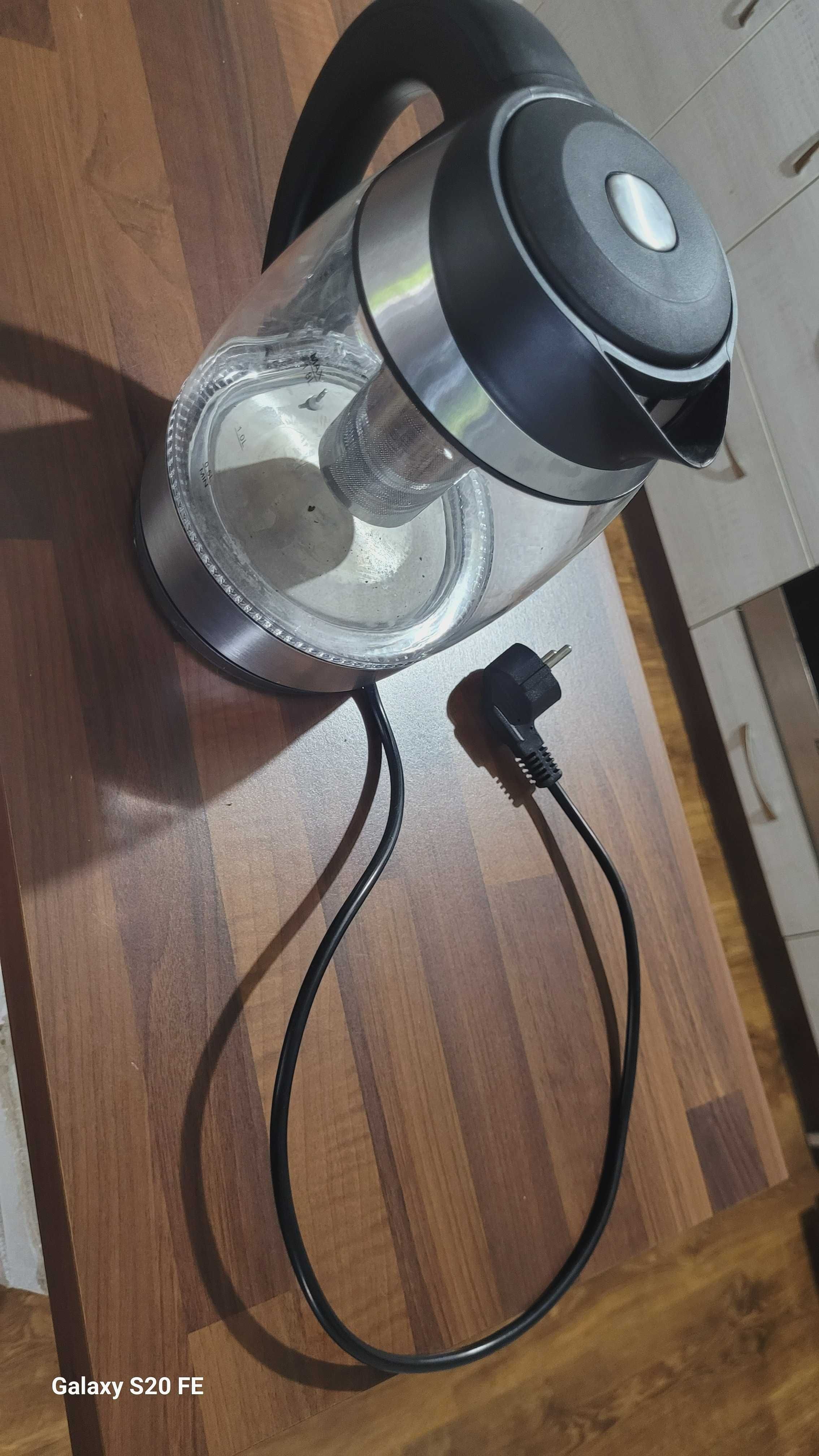 Czajnik elektryczny Kesser KWK-1010 przezroczysty, zaparzacz