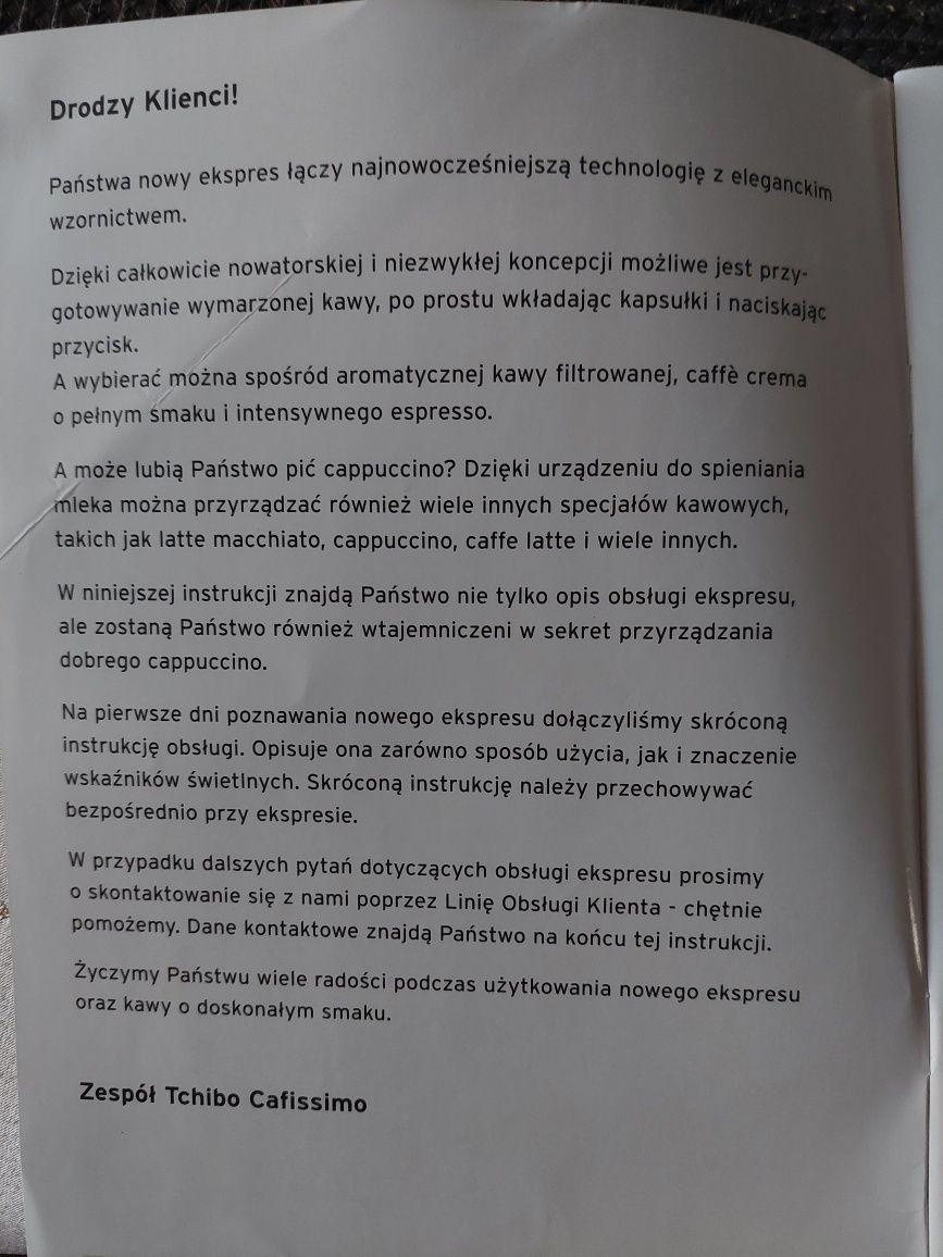 Ekspres ciśnieniowy Cafissimo