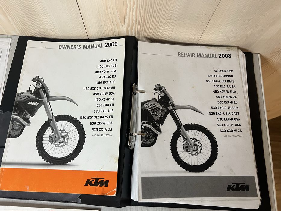 Менуал КТМ 2008-2010 год ендуро мотокрос