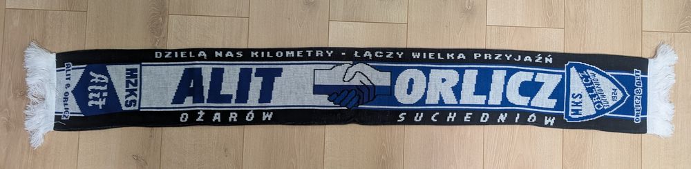 Szalik kibicowski, szalik mecz, Alit Ożarów Orlicz Suchedniów