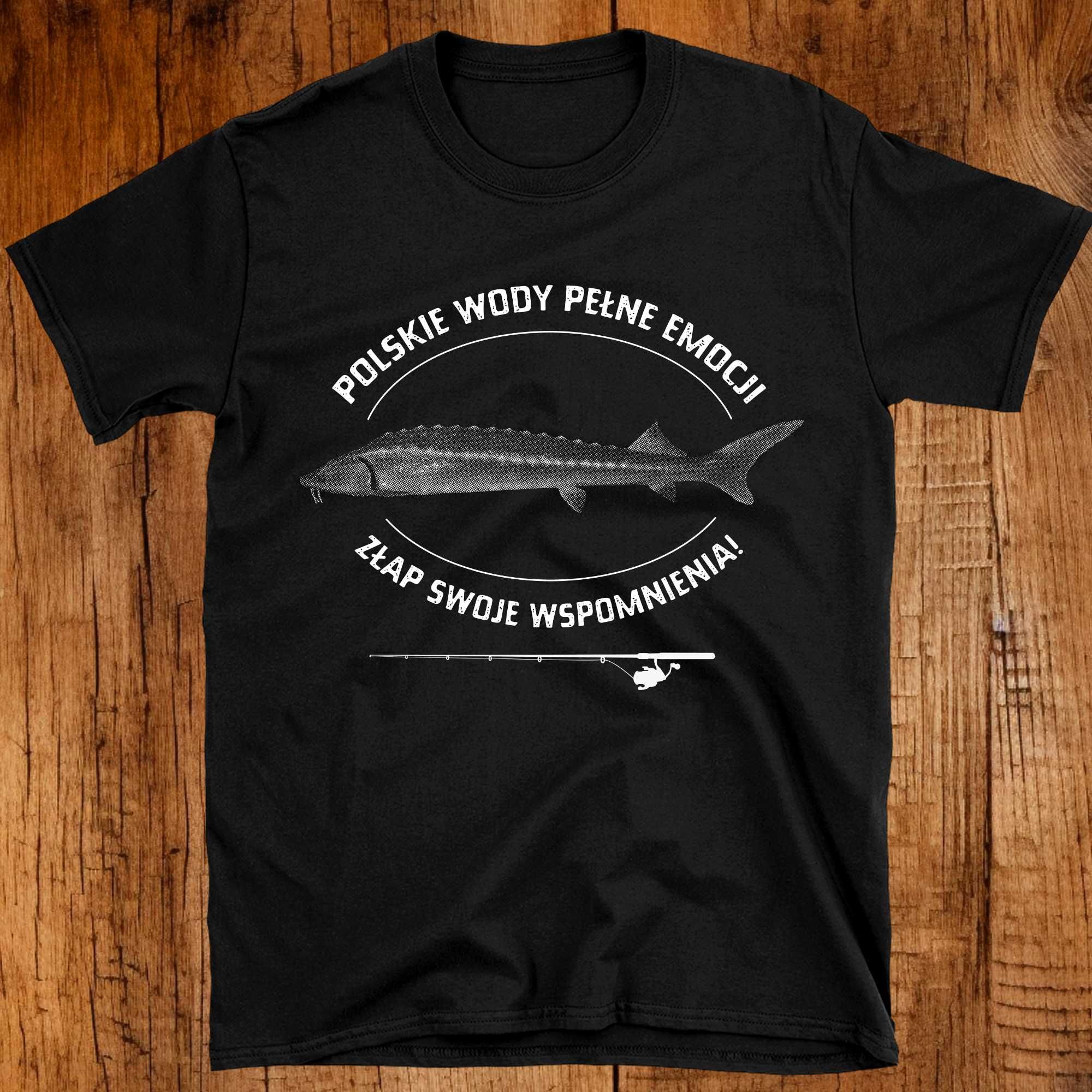 Koszulka wędkarska, Koszulka na ryby, ODZIEŻ WĘDKARSKA, Rozm. XS - 3XL