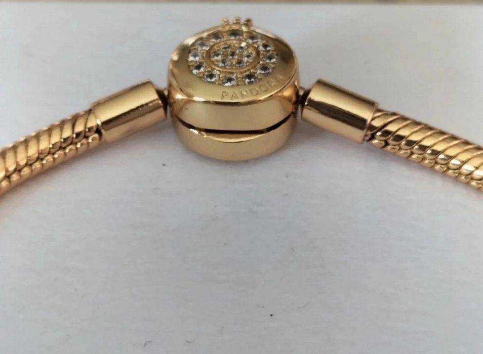 Bransoletka Pandora Moments pozłacana 14k złotem