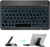 Ultra Cienka Klawiatura Bezprzewodowa Bluetooth LED AZERTY iOS Windows