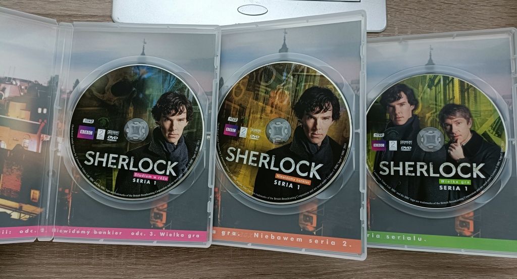 Serial DVD Sherlock sezon 1-4 + fil "Upiorna panna młoda"