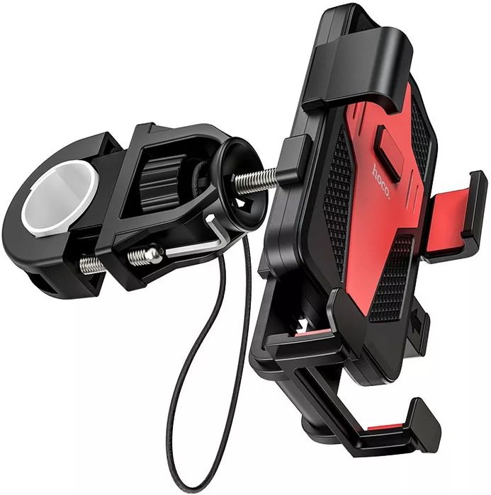 Надійний вело/мото тримач з автозатисканням Hoco CA73 (6.7 дюйма) Red