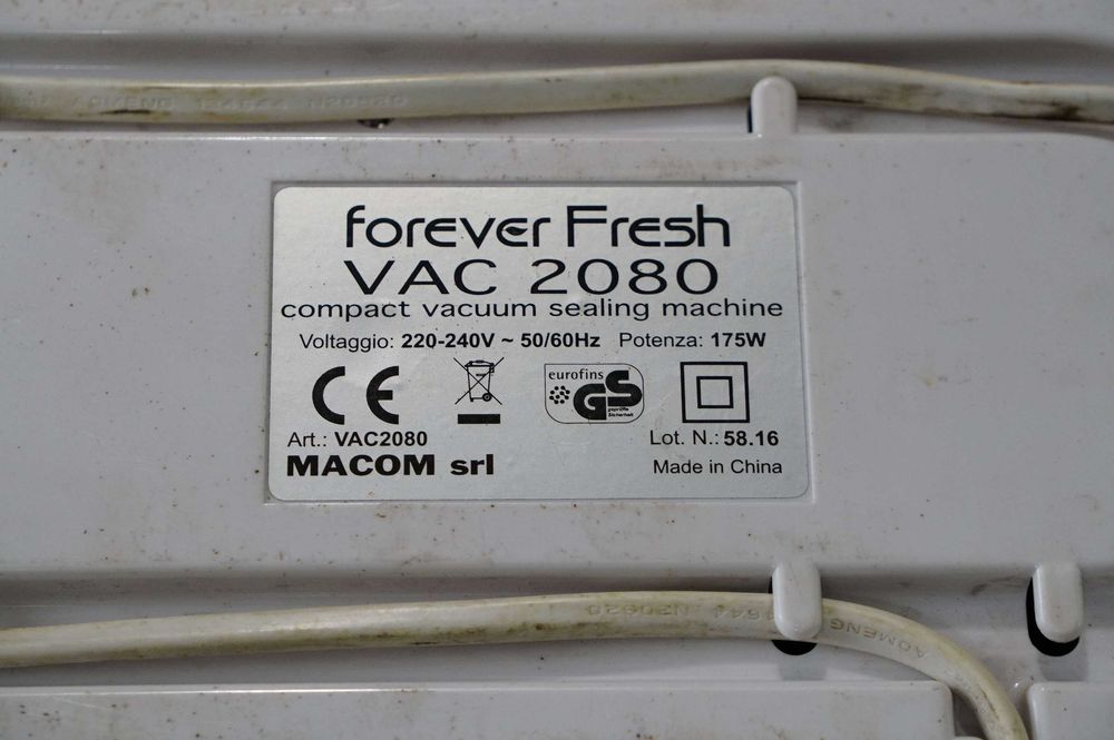 Zgrzewarka próżniowa MACOM VAC2080 Forever Fresh Pakowarka do żywności