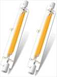 Pack 2 Lâmpadas LED R7S 118mm COB 220-240V – Warm White(Luz Quente)