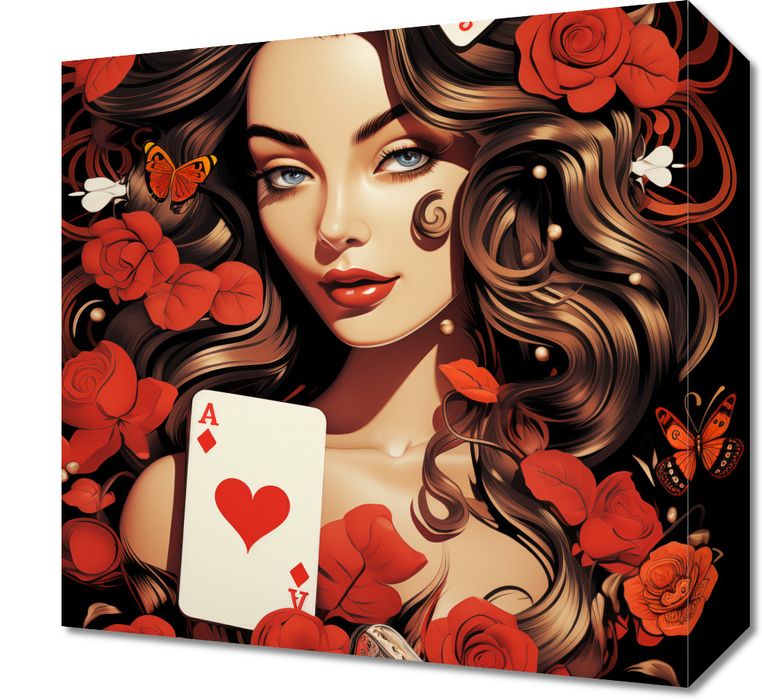 Obraz 30x30cm Różany Hazard