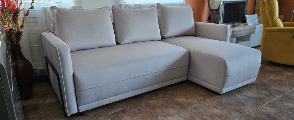 Narożnik 221x153cm z funkcją spania i pojem. PARKER Libro