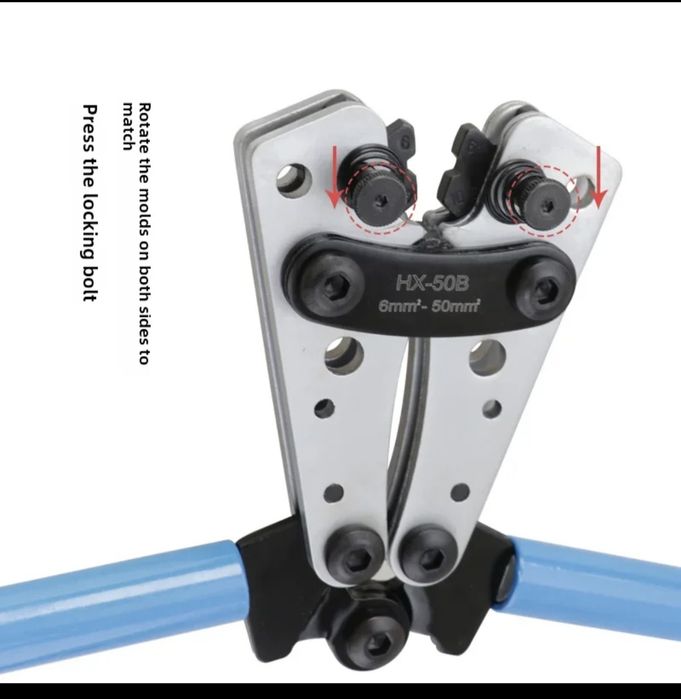 Кліщі для обтиску 6-50мм²