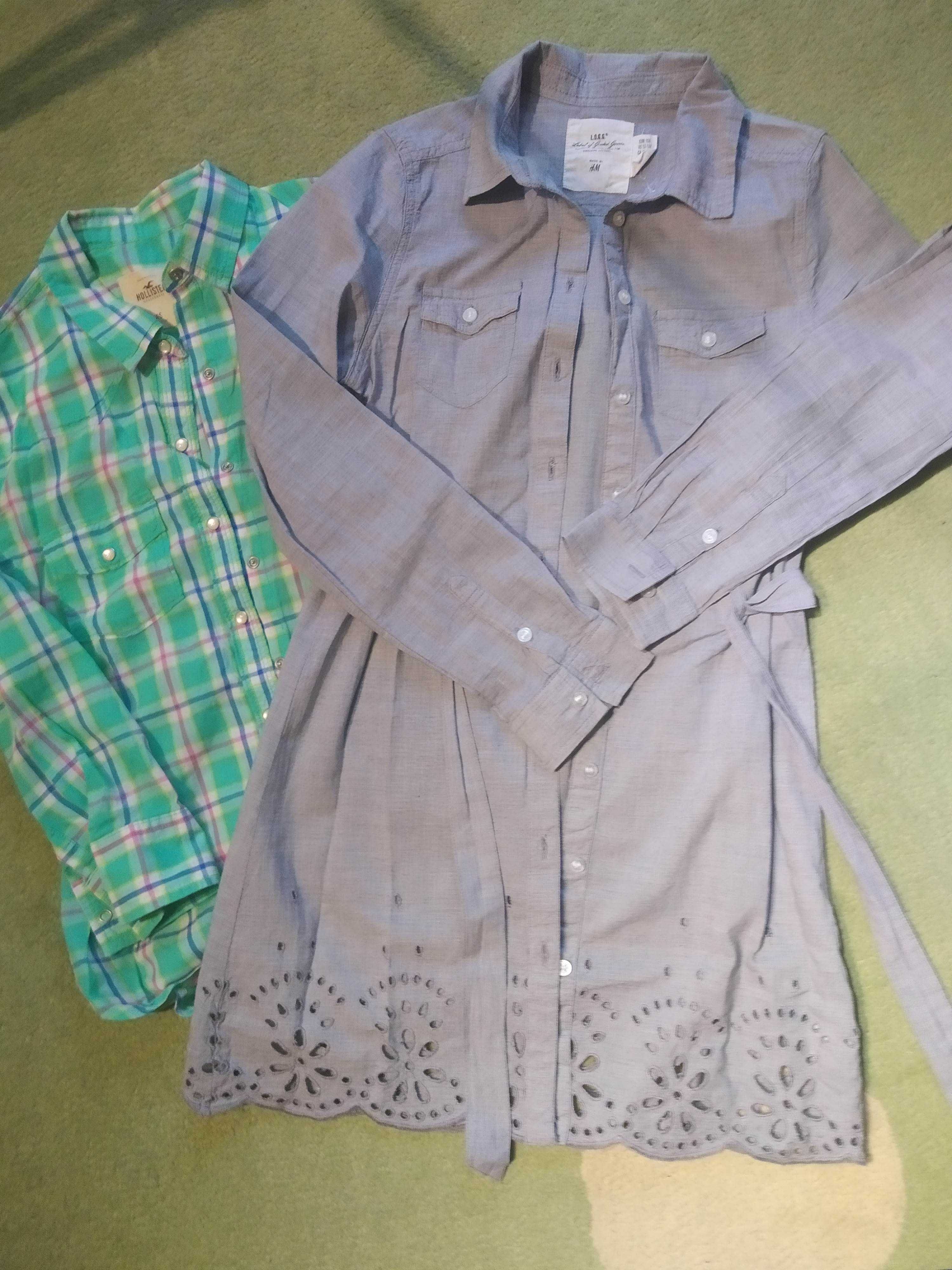 koszule - bluzki Hollister i H&M rozm.158