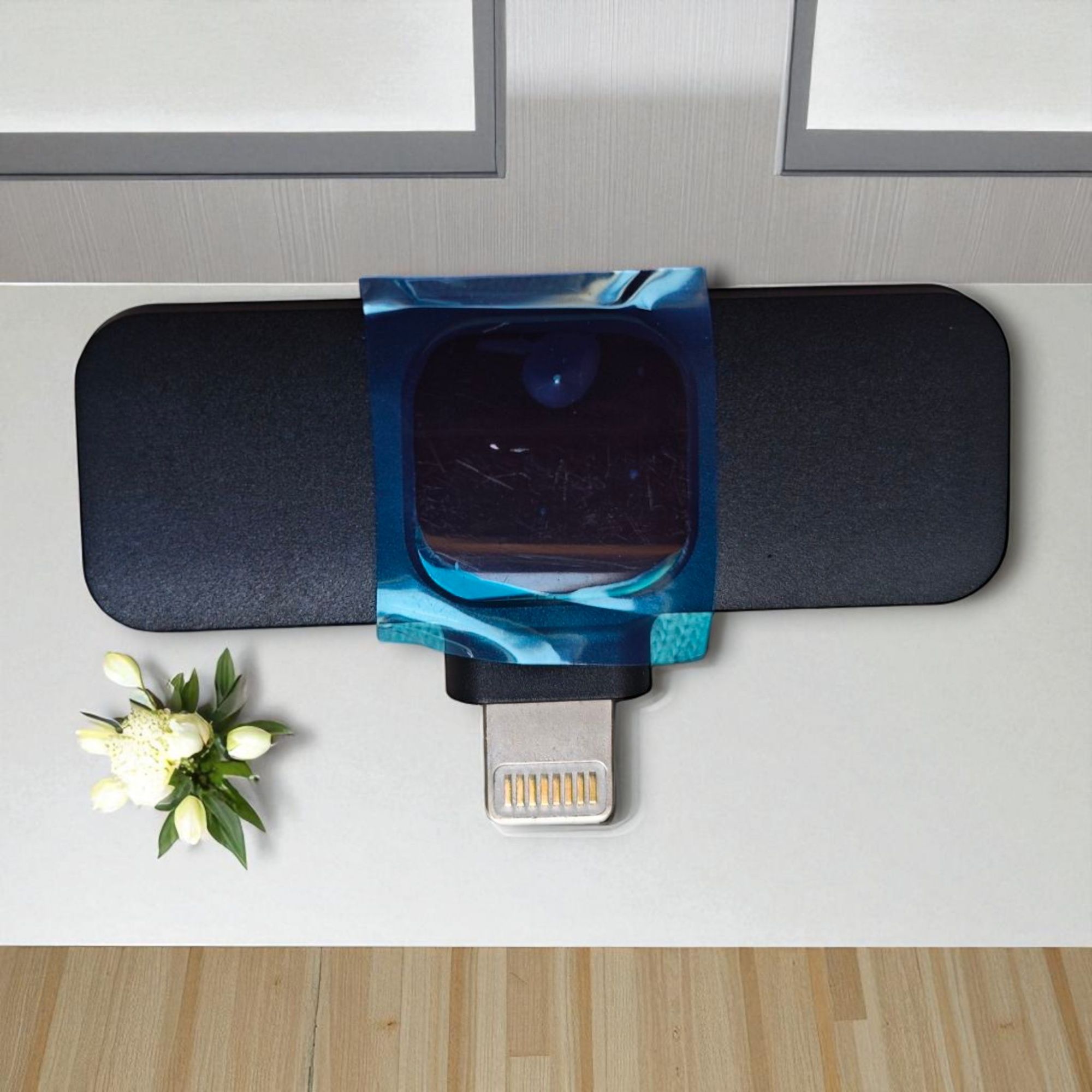 Mini mikrofon bezprzewodowy K9 do iPhone Bluetooth czarny