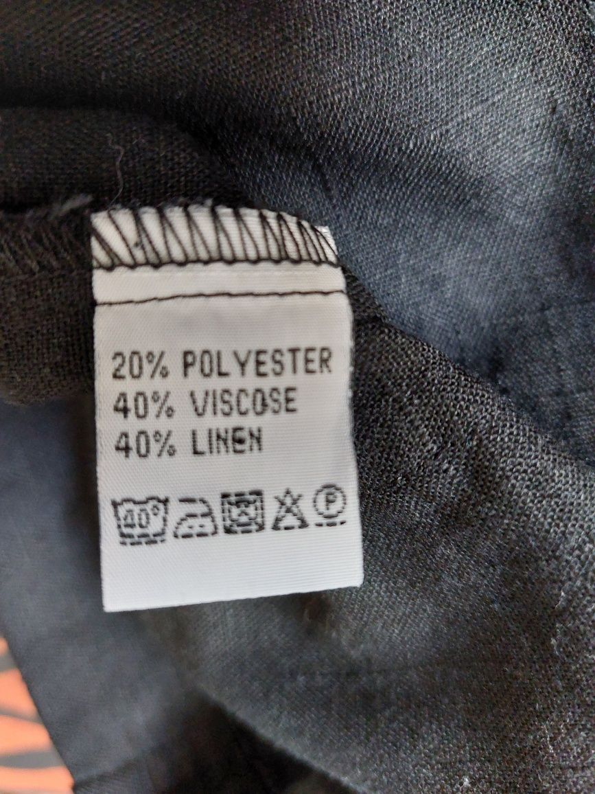 Kurtka bluza narzutka marynarka 40% len, roz. 14