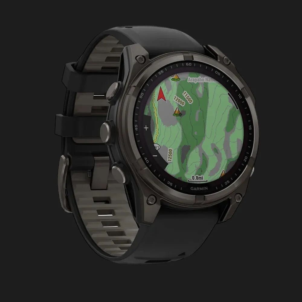 Garmin Fenix 8 51mm Solar Sapphire Carbon DLC Titanium with Black Band