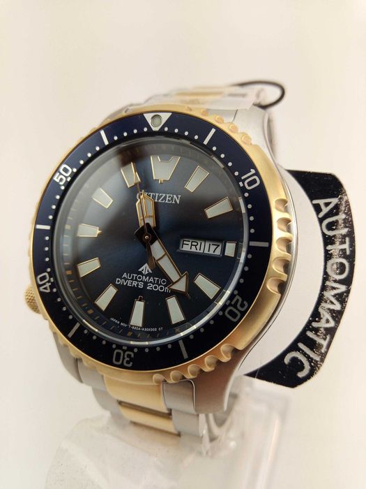 Японские 200м дайверы Citizen NY0154-51L механика автоподзавод, сапфир