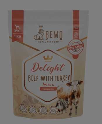BEMO DELIGHT - karma sucha w wołowiną i indykiem
