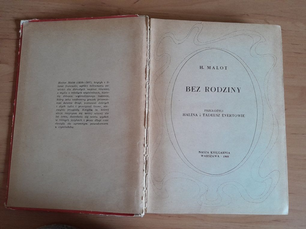 Powieść " Bez rodziny" H.Malot