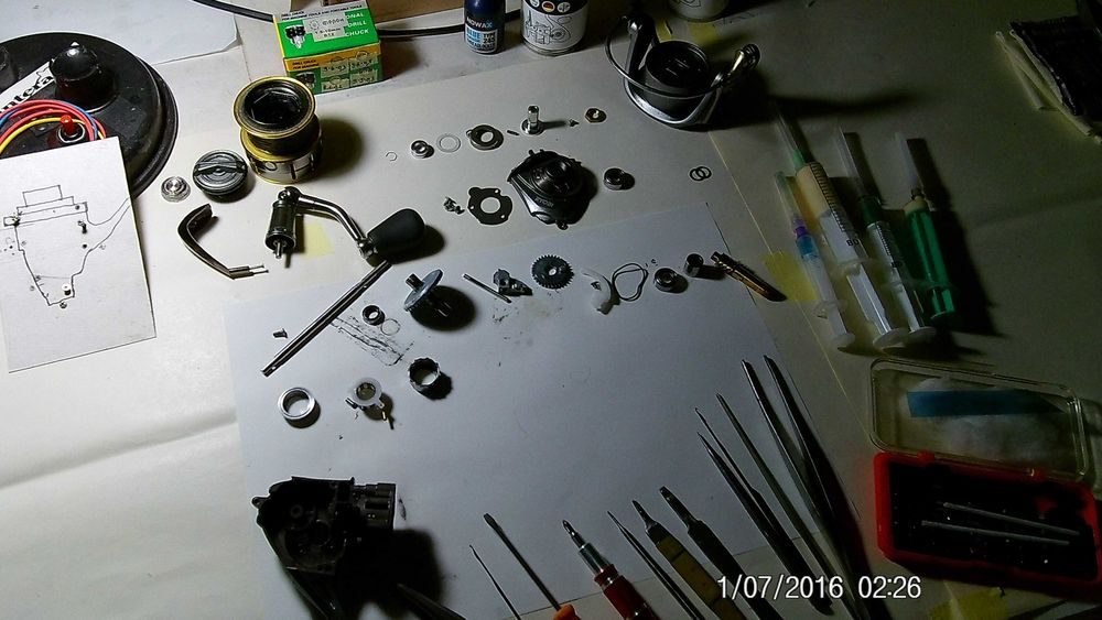 Ремонт и тех. обслуживание рыболовных катушек