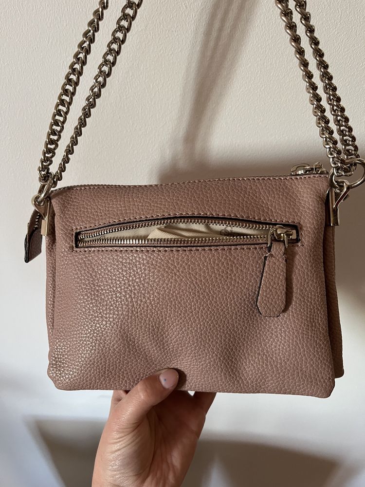 Torebka nude/róż GUESS