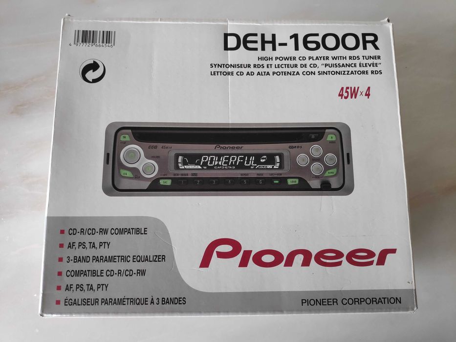 Autorádio Pioneer DEH-1600R (45Wx4)
