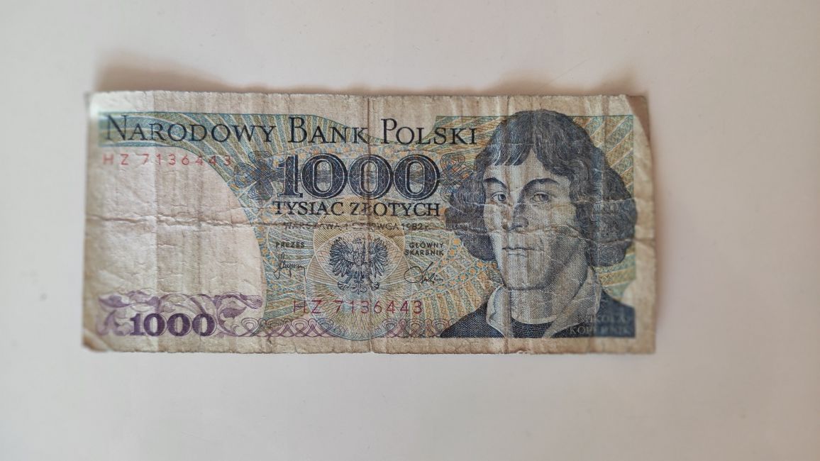 Banknot 1000 zł seria HZ