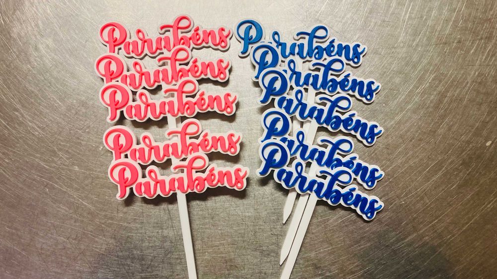 Topper para bolo de Aniversário