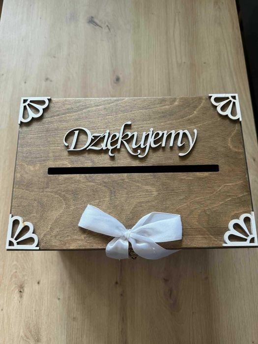 Pudełko ślubne na koperty - rustykalne