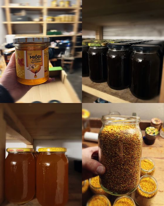 Miód pyłek paszczeli produkty naturalne