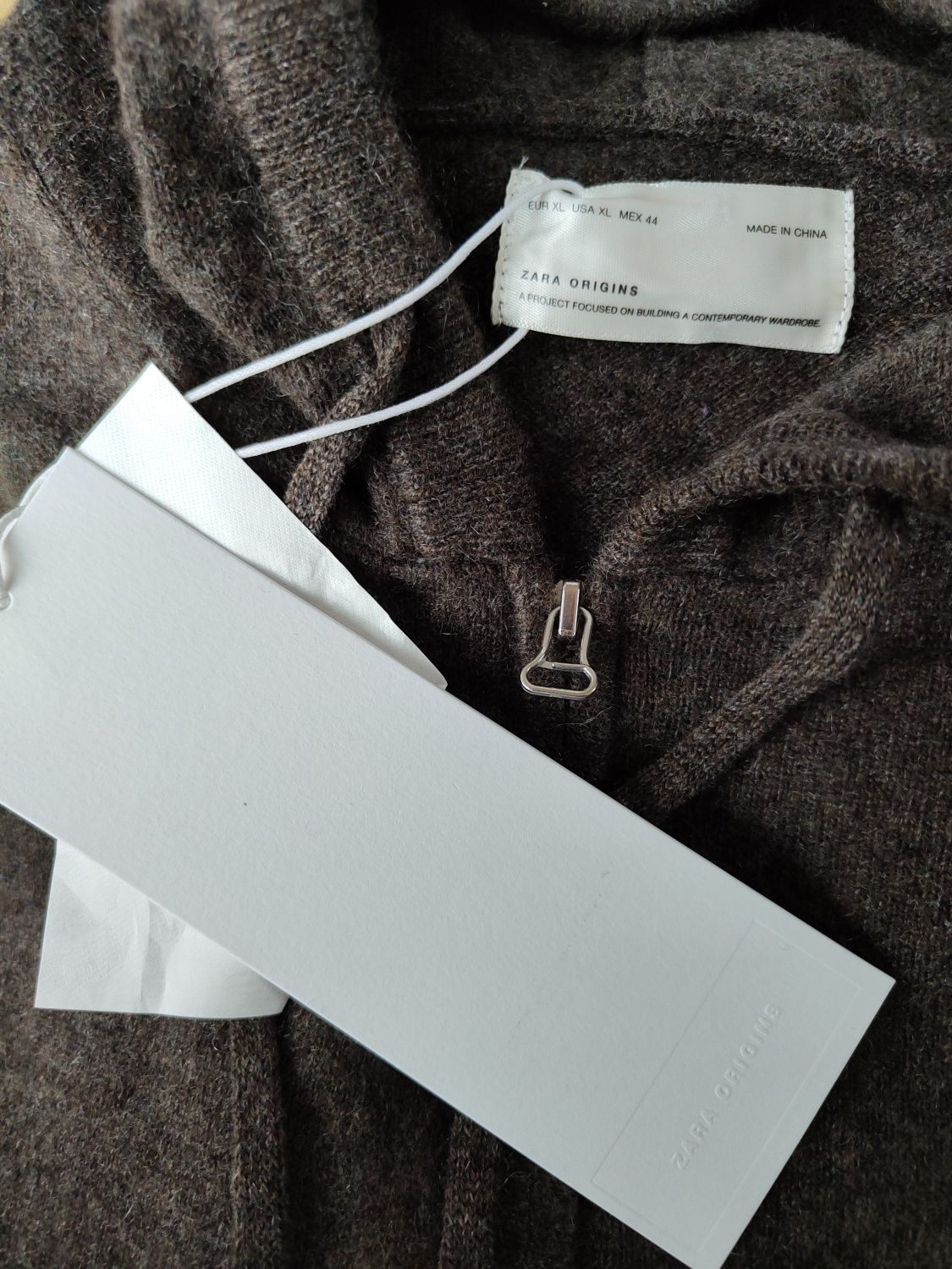 Premium quality kaszmirowy męski sweter XL nowy z metkami Zara.