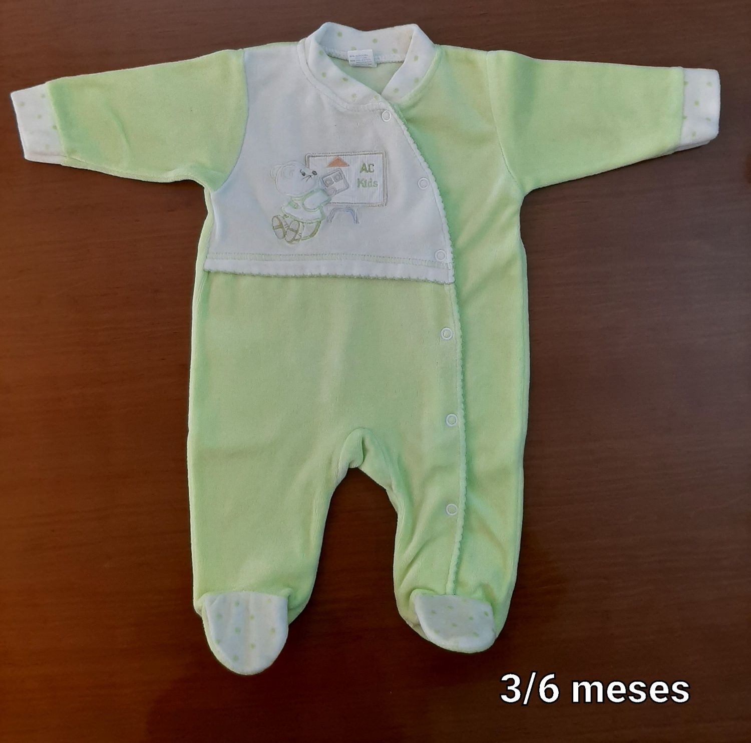 Babygrow veludo 3/6 meses