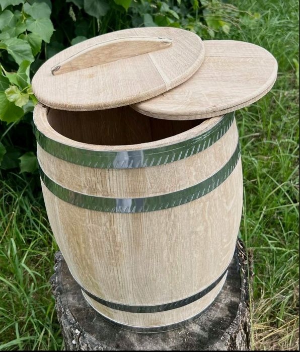 Діжка дубова для соління, бочка для квашення, кадка діжечка, оброблені